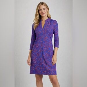 Ellie Kai Blue & Red Print Dress – Size 4